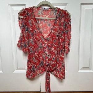 NWOT LF Bluette Floral Top
